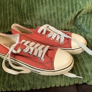 City Sneakers, rust colored, used, size 6.5